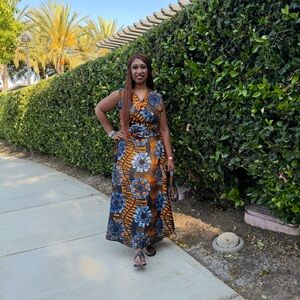 Floral Print Maxi Dress